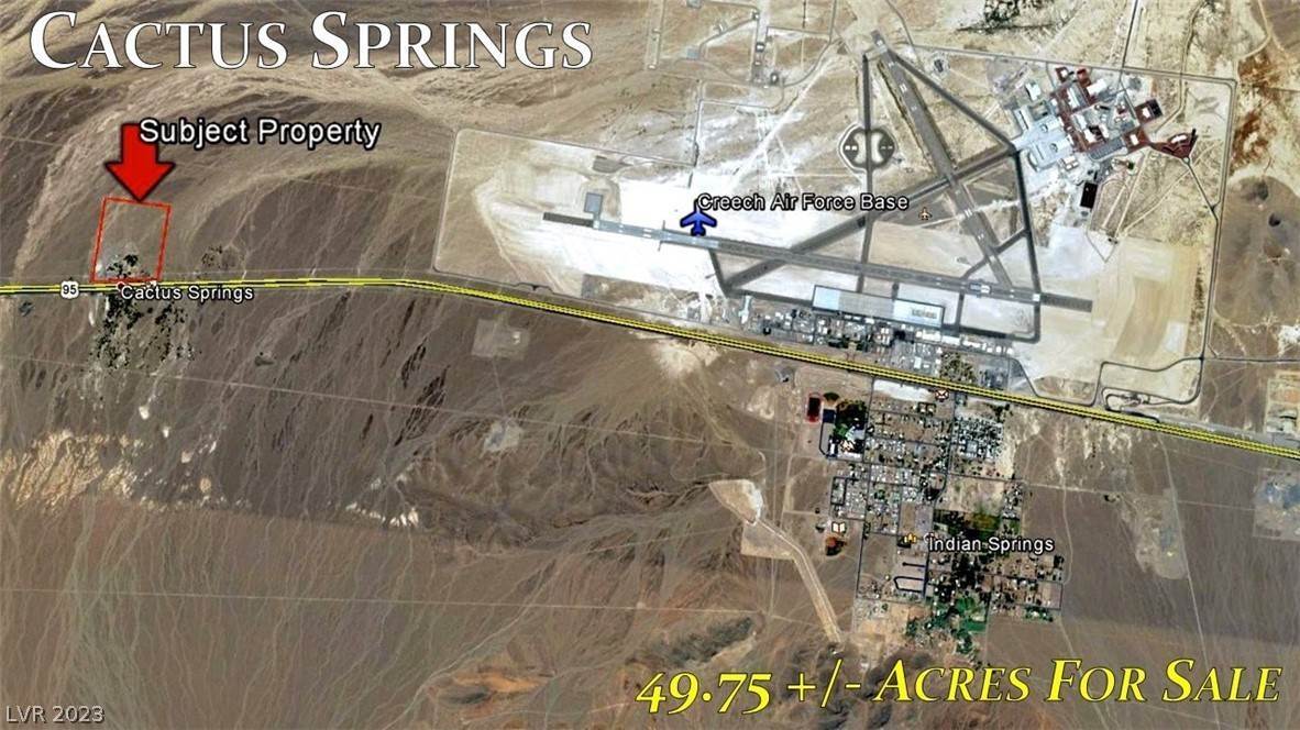 Arazi için Satış at 28460 N US Hwy 95 Indian Springs, Nevada 89018 Amerika Birleşik Devletleri