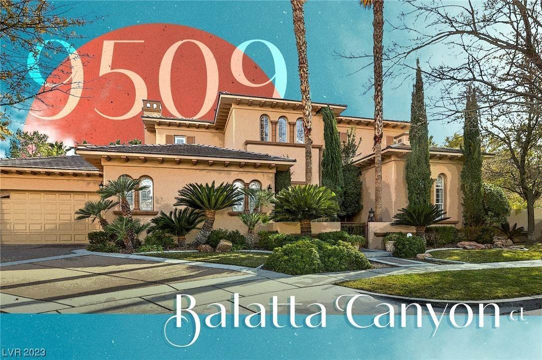 Single Family Homes for Sale at 9509 Balatta Canyon Court Las Vegas, Nevada 89144 United States