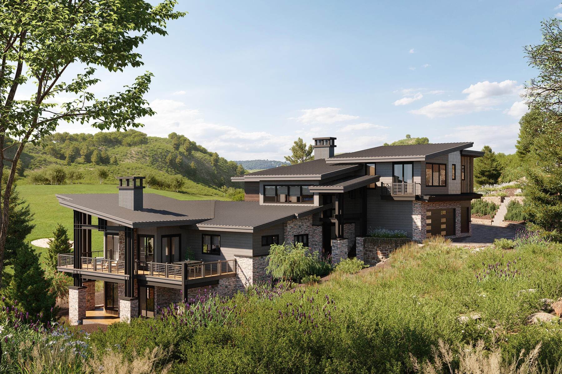 Single Family Homes للـ Sale في Impeccable Golf and Ski Resort Views From This New Build in Promontory 7044 Painted Valley Pass Park City, Utah 84098 United States
