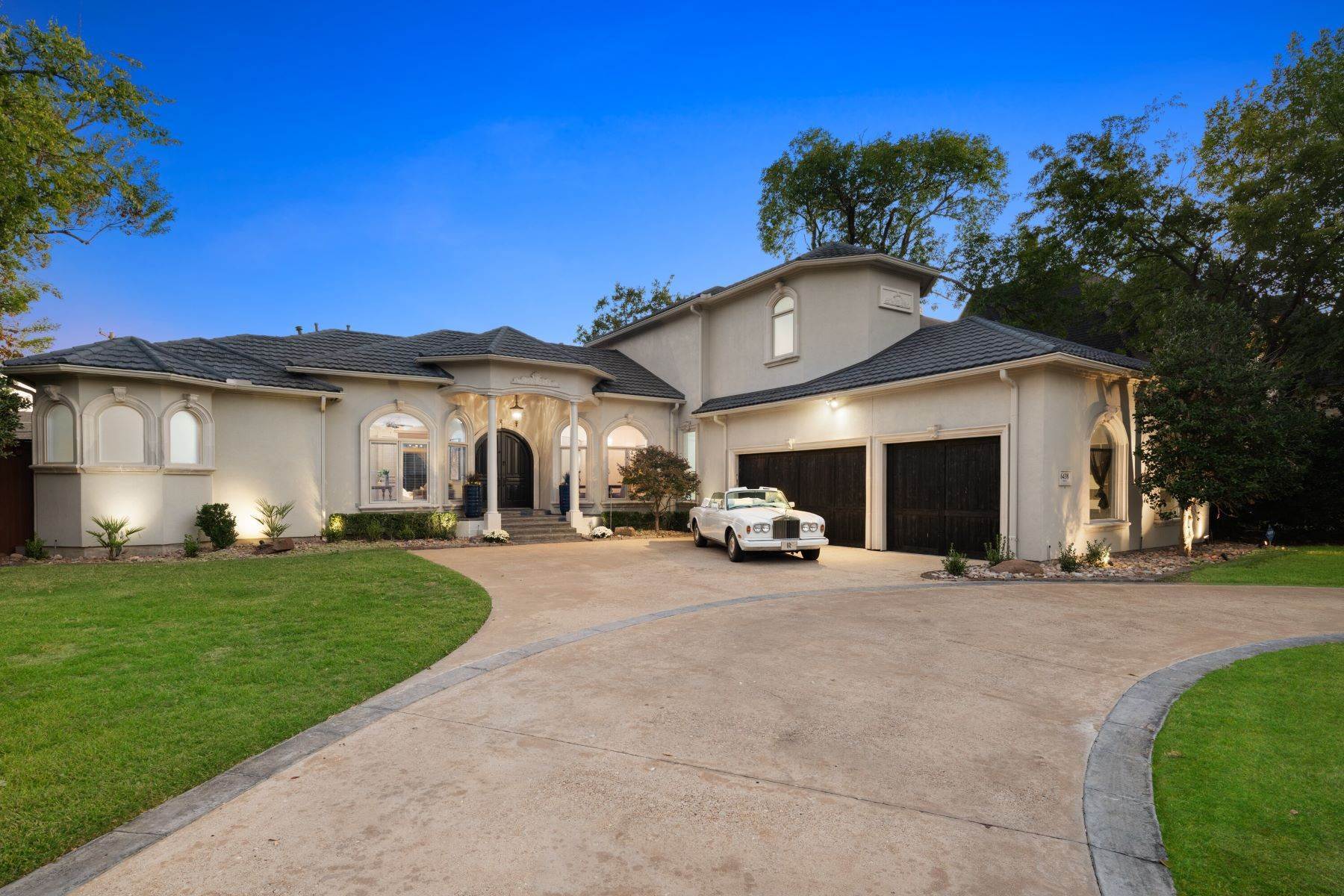 Single Family Homes for Sale at Preston Hollow Magnificent Mediterranean 6438 Stefani Drive Dallas, Texas 75225 United States